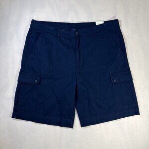 St. John's Bay Canvas Cargo Shorts – Mens size 42 – Blue – NWT
